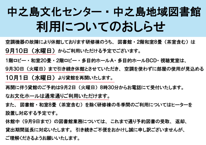 休館